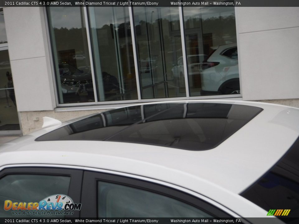 2011 Cadillac CTS 4 3.0 AWD Sedan White Diamond Tricoat / Light Titanium/Ebony Photo #4