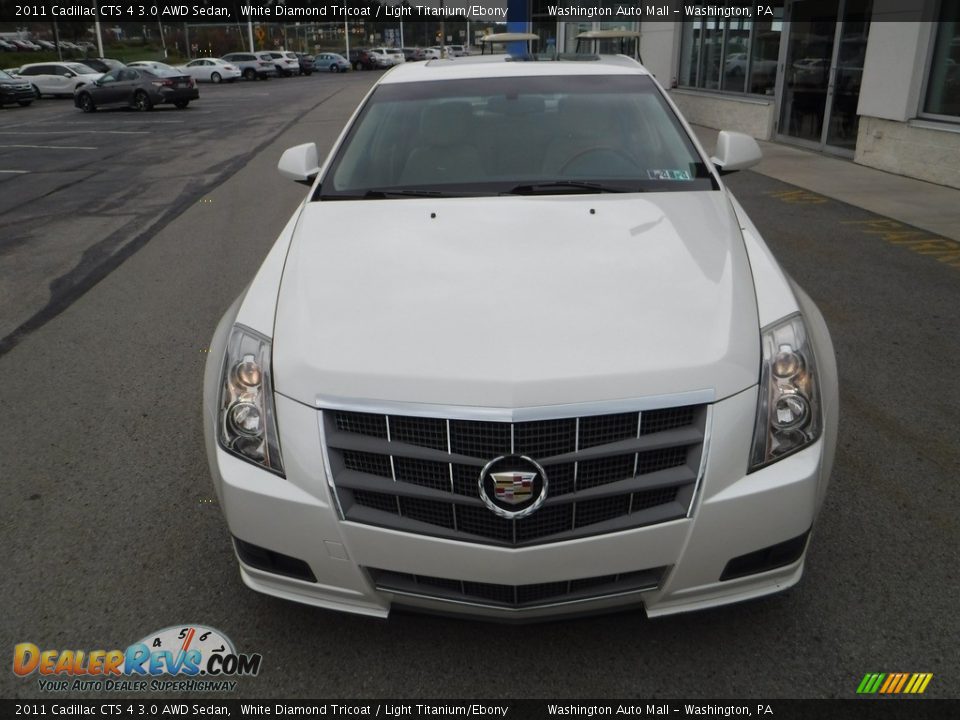 2011 Cadillac CTS 4 3.0 AWD Sedan White Diamond Tricoat / Light Titanium/Ebony Photo #5
