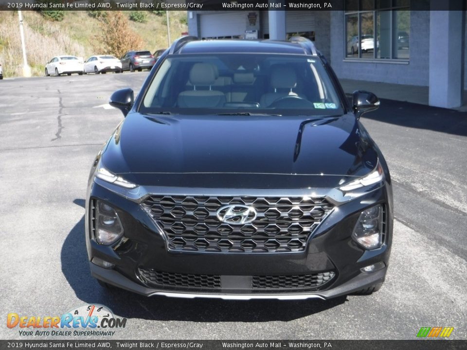 2019 Hyundai Santa Fe Limited AWD Twilight Black / Espresso/Gray Photo #4