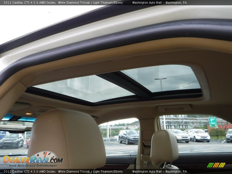 2011 Cadillac CTS 4 3.0 AWD Sedan White Diamond Tricoat / Light Titanium/Ebony Photo #12