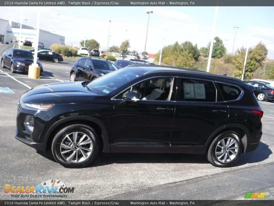 2019 Hyundai Santa Fe Limited AWD Twilight Black / Espresso/Gray Photo #6