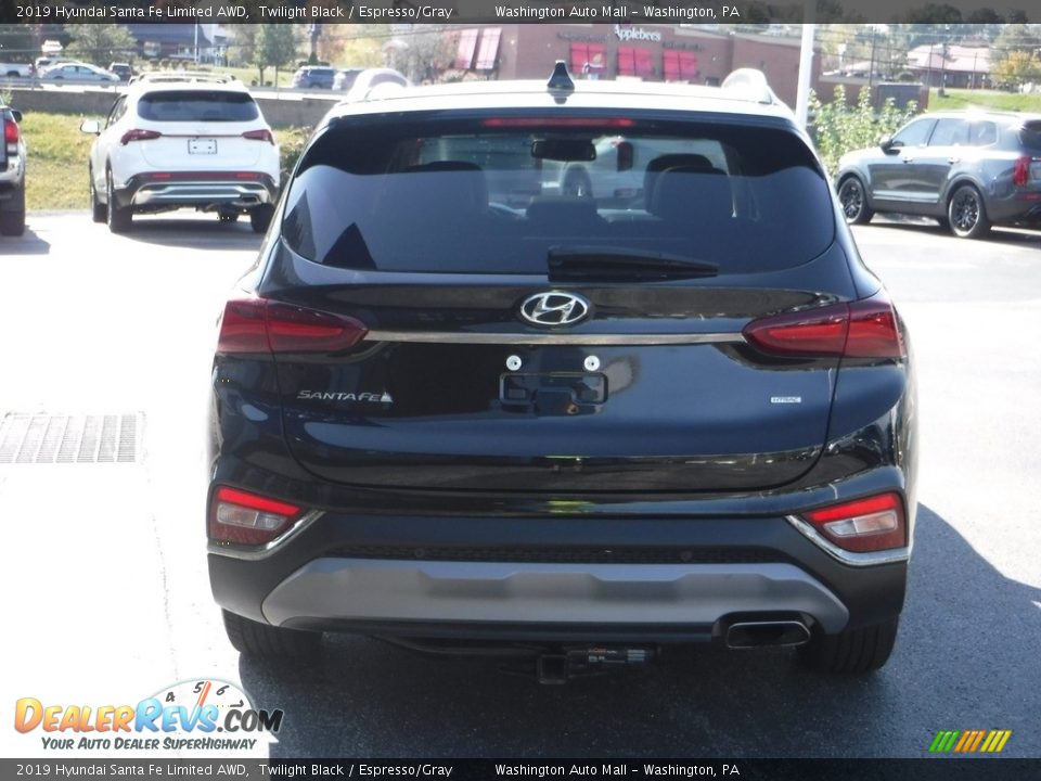 2019 Hyundai Santa Fe Limited AWD Twilight Black / Espresso/Gray Photo #9