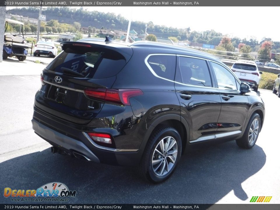 2019 Hyundai Santa Fe Limited AWD Twilight Black / Espresso/Gray Photo #11