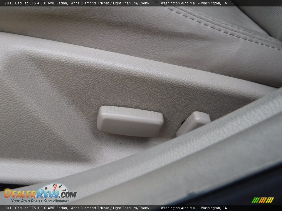 2011 Cadillac CTS 4 3.0 AWD Sedan White Diamond Tricoat / Light Titanium/Ebony Photo #19