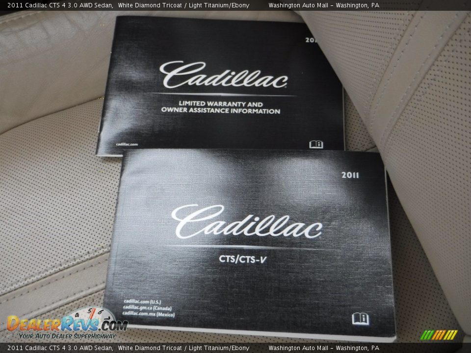 2011 Cadillac CTS 4 3.0 AWD Sedan White Diamond Tricoat / Light Titanium/Ebony Photo #33