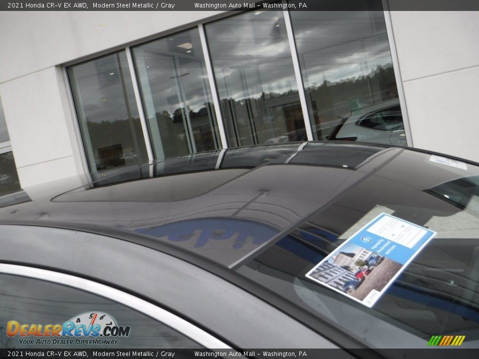 2021 Honda CR-V EX AWD Modern Steel Metallic / Gray Photo #3