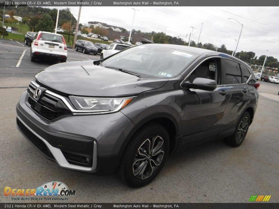 2021 Honda CR-V EX AWD Modern Steel Metallic / Gray Photo #6