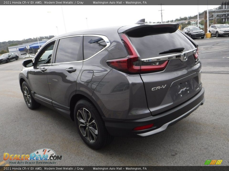 2021 Honda CR-V EX AWD Modern Steel Metallic / Gray Photo #8