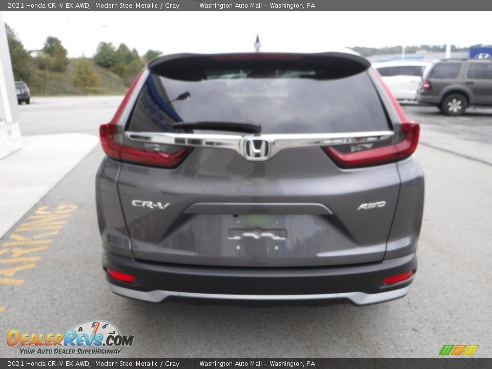 2021 Honda CR-V EX AWD Modern Steel Metallic / Gray Photo #9