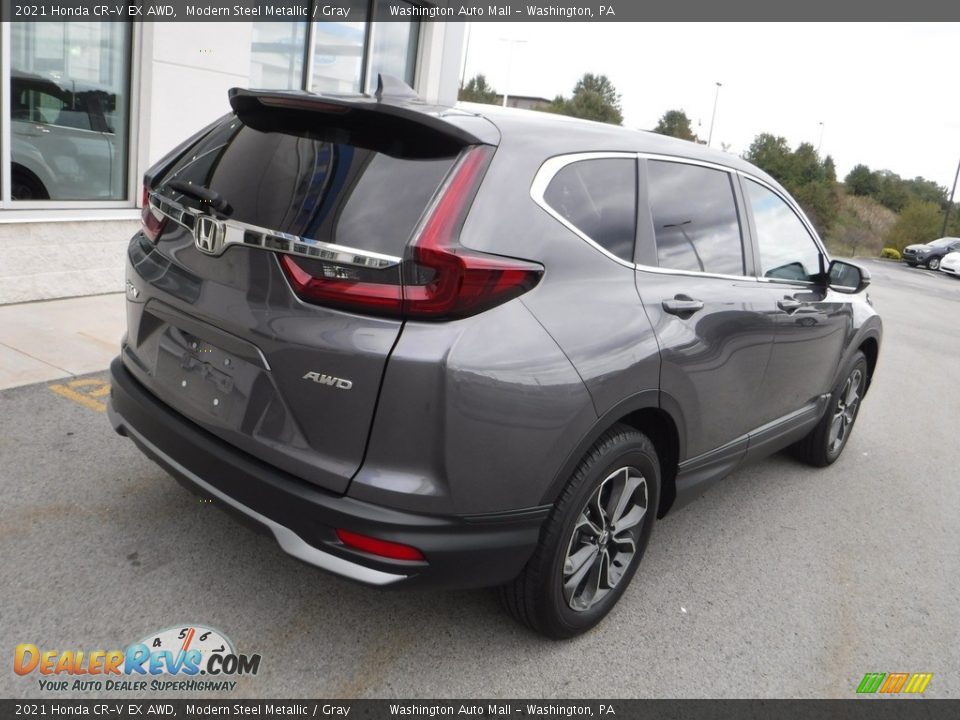 2021 Honda CR-V EX AWD Modern Steel Metallic / Gray Photo #10