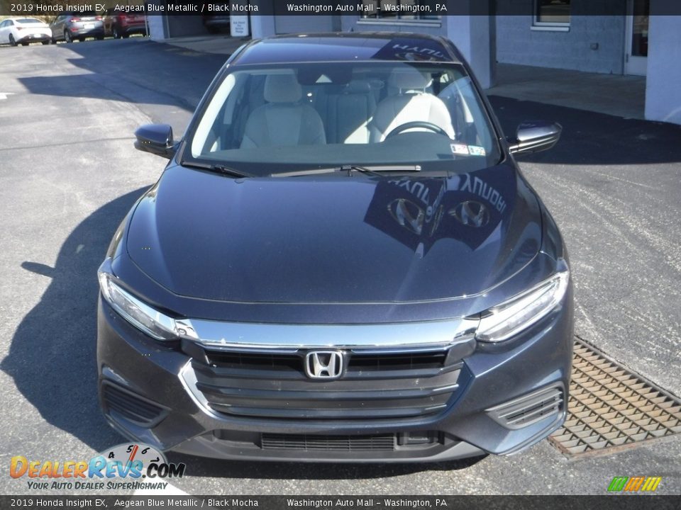 2019 Honda Insight EX Aegean Blue Metallic / Black Mocha Photo #5