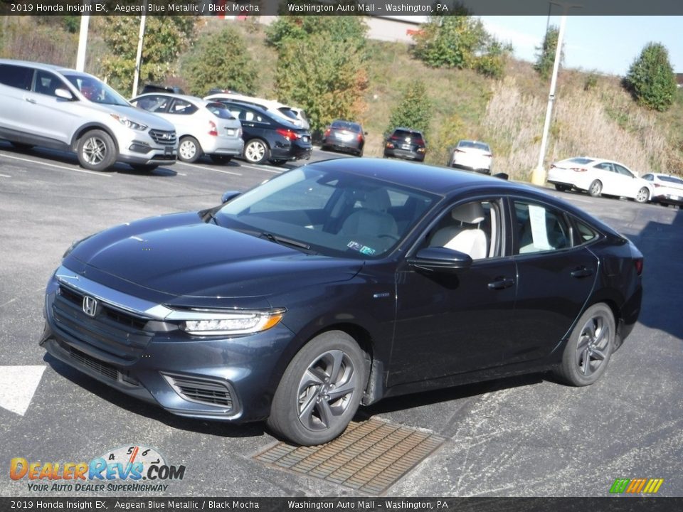 2019 Honda Insight EX Aegean Blue Metallic / Black Mocha Photo #6