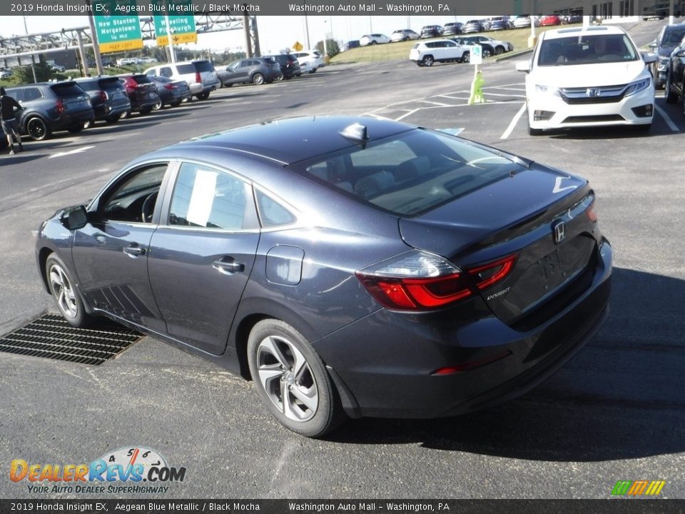 2019 Honda Insight EX Aegean Blue Metallic / Black Mocha Photo #8