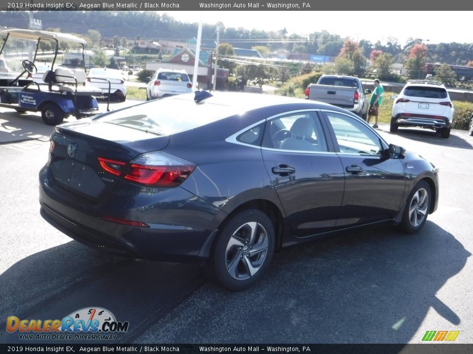 2019 Honda Insight EX Aegean Blue Metallic / Black Mocha Photo #10