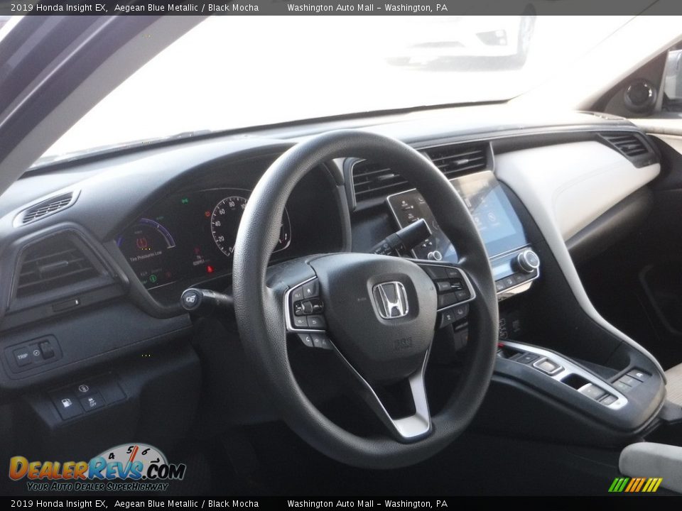 2019 Honda Insight EX Aegean Blue Metallic / Black Mocha Photo #11