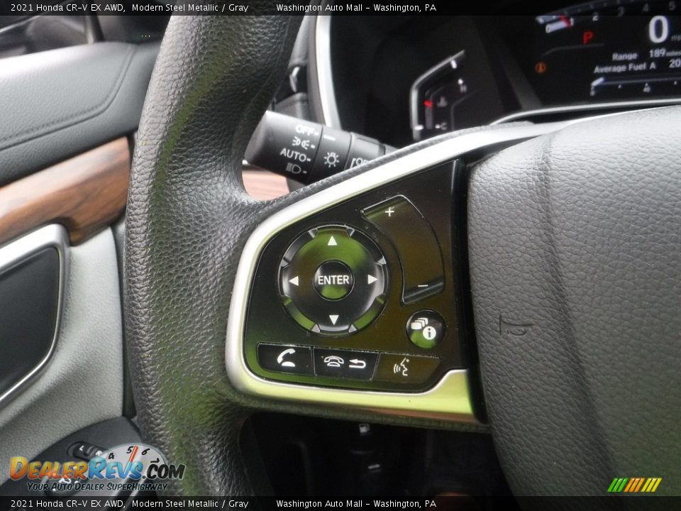 2021 Honda CR-V EX AWD Modern Steel Metallic / Gray Photo #25
