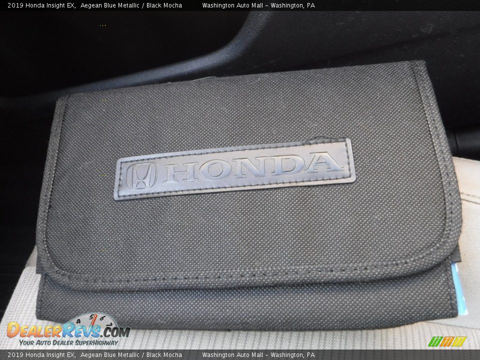 2019 Honda Insight EX Aegean Blue Metallic / Black Mocha Photo #26