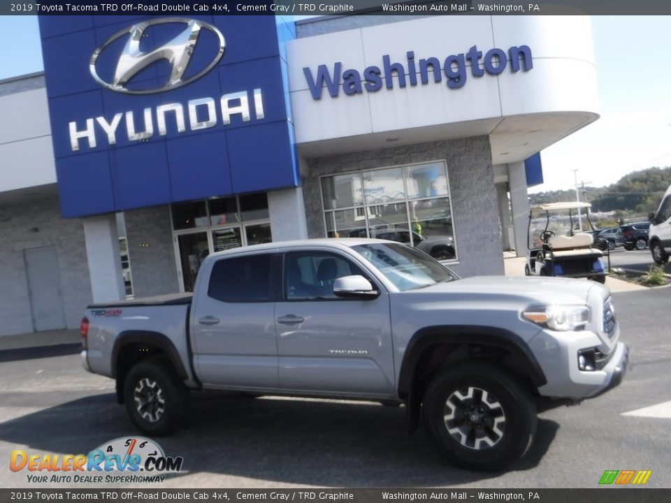 2019 Toyota Tacoma TRD Off-Road Double Cab 4x4 Cement Gray / TRD Graphite Photo #2