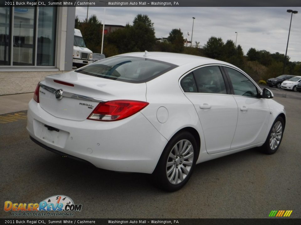 2011 Buick Regal CXL Summit White / Cashmere Photo #10