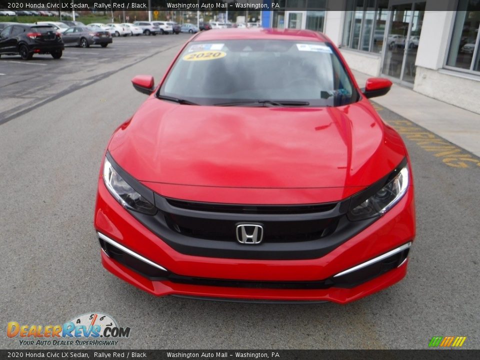 2020 Honda Civic LX Sedan Rallye Red / Black Photo #4