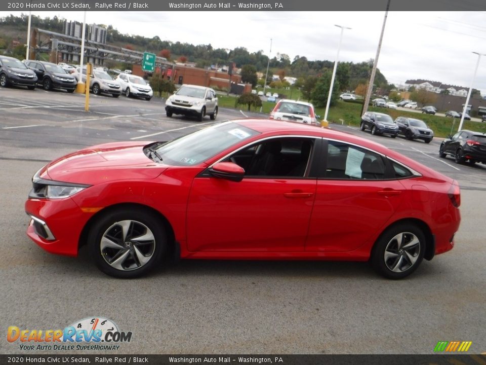 2020 Honda Civic LX Sedan Rallye Red / Black Photo #6