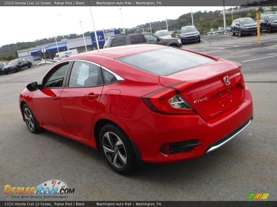 2020 Honda Civic LX Sedan Rallye Red / Black Photo #7