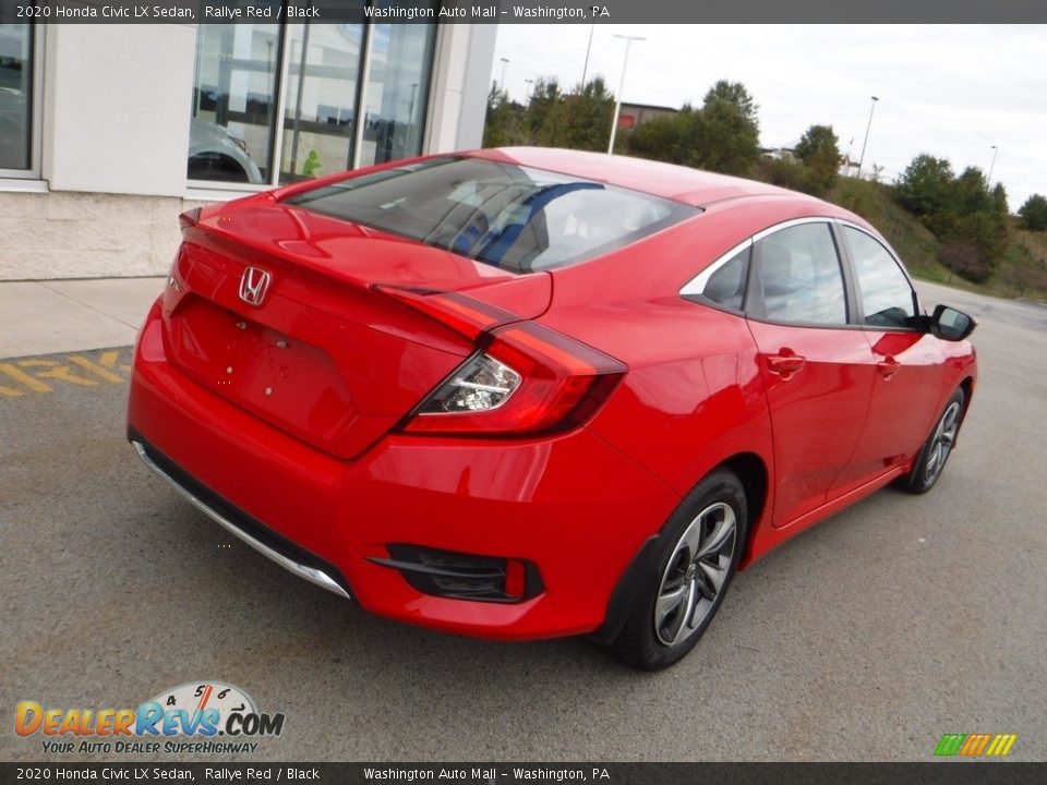 2020 Honda Civic LX Sedan Rallye Red / Black Photo #9