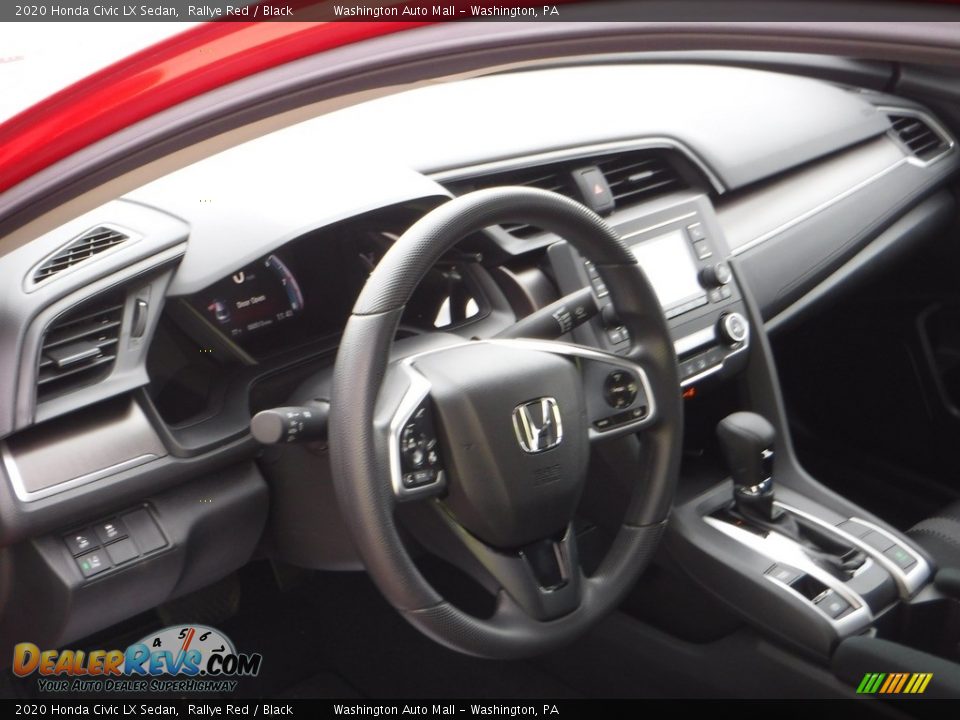 2020 Honda Civic LX Sedan Rallye Red / Black Photo #10