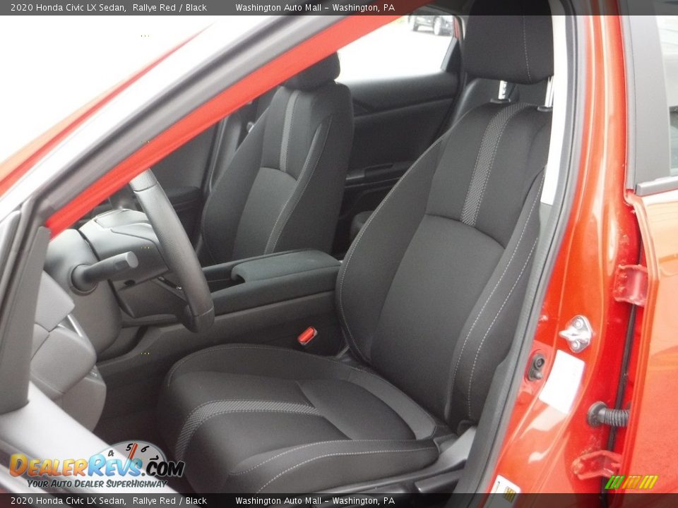 2020 Honda Civic LX Sedan Rallye Red / Black Photo #13