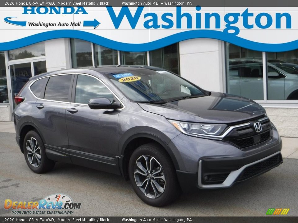2020 Honda CR-V EX AWD Modern Steel Metallic / Black Photo #1