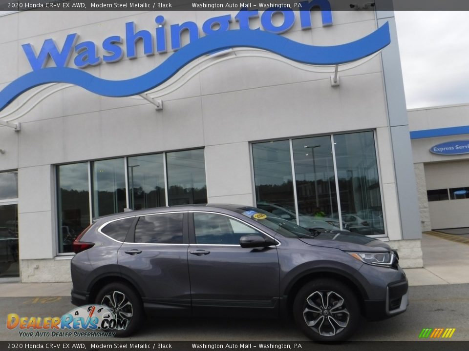 2020 Honda CR-V EX AWD Modern Steel Metallic / Black Photo #2