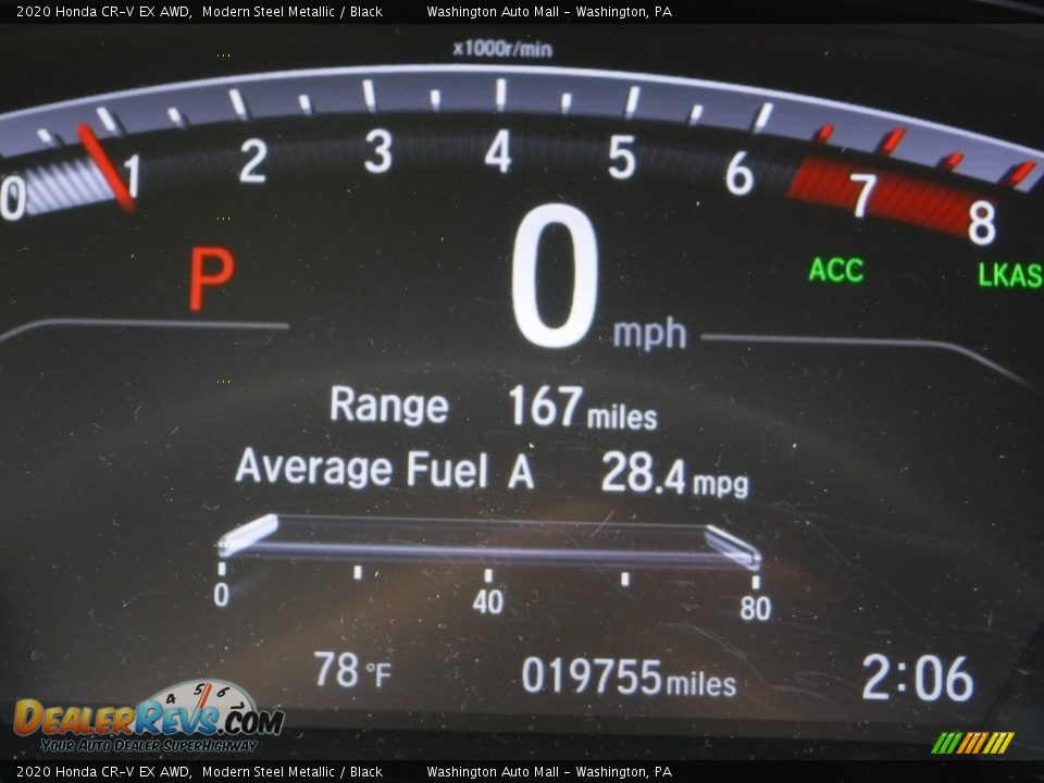 2020 Honda CR-V EX AWD Modern Steel Metallic / Black Photo #30