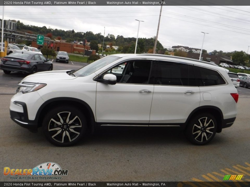 2020 Honda Pilot Touring AWD Platinum White Pearl / Black Photo #6