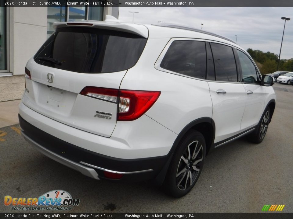 2020 Honda Pilot Touring AWD Platinum White Pearl / Black Photo #9