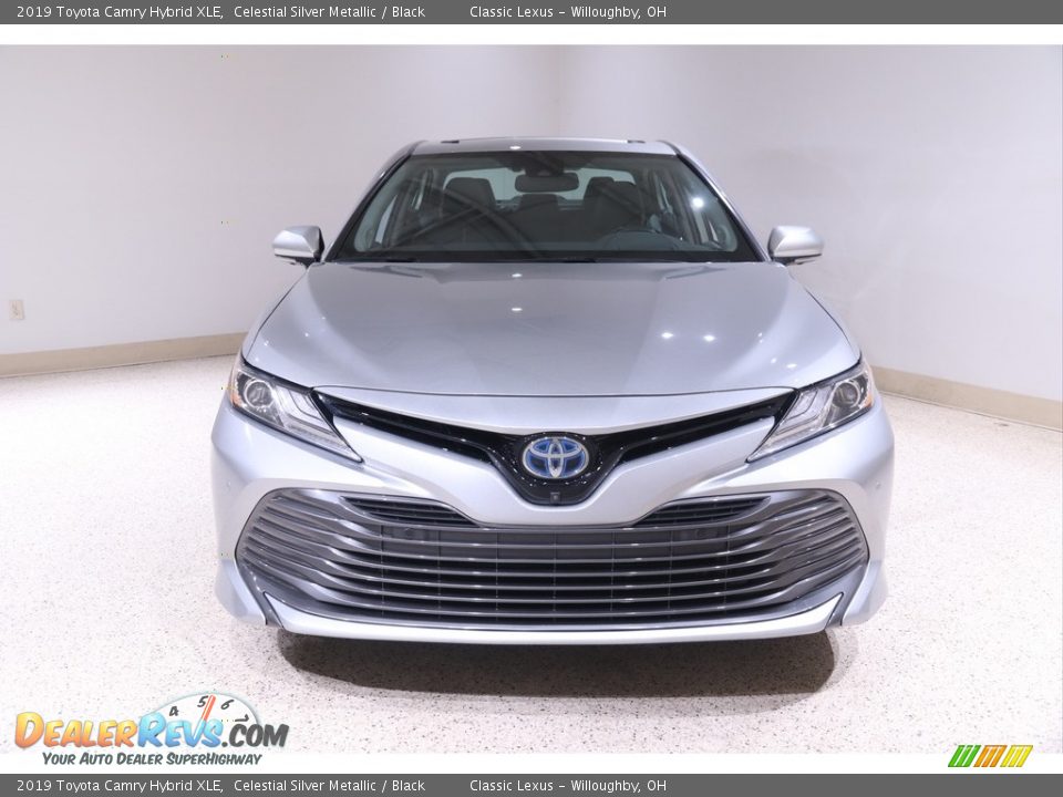 2019 Toyota Camry Hybrid XLE Celestial Silver Metallic / Black Photo #2