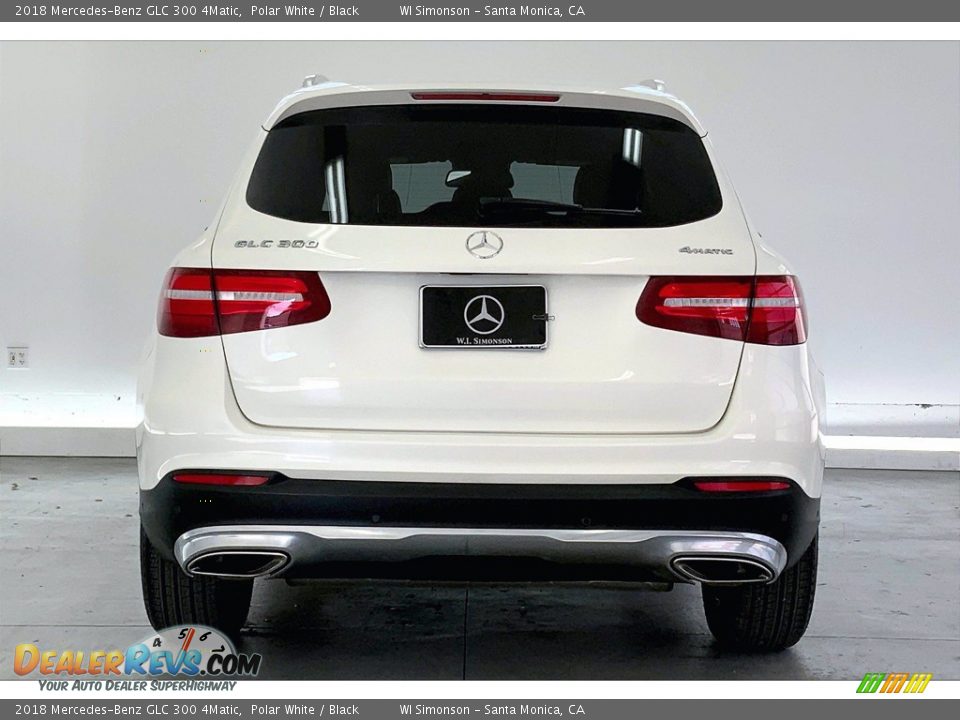 2018 Mercedes-Benz GLC 300 4Matic Polar White / Black Photo #3