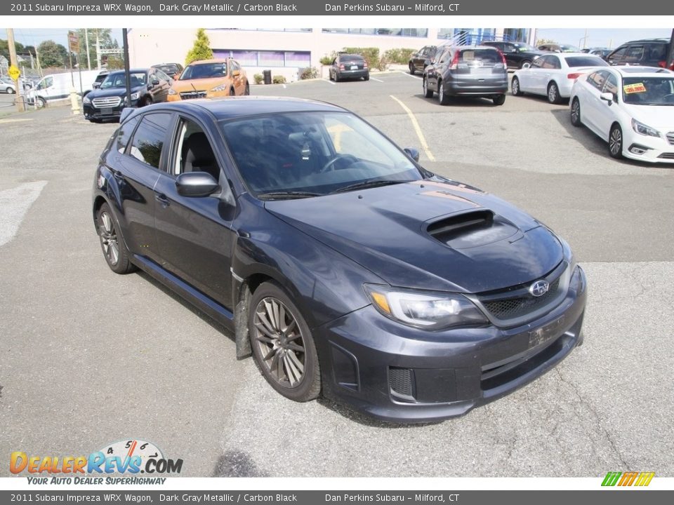 2011 Subaru Impreza WRX Wagon Dark Gray Metallic / Carbon Black Photo #3