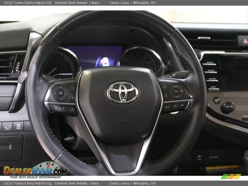 2019 Toyota Camry Hybrid XLE Celestial Silver Metallic / Black Photo #7