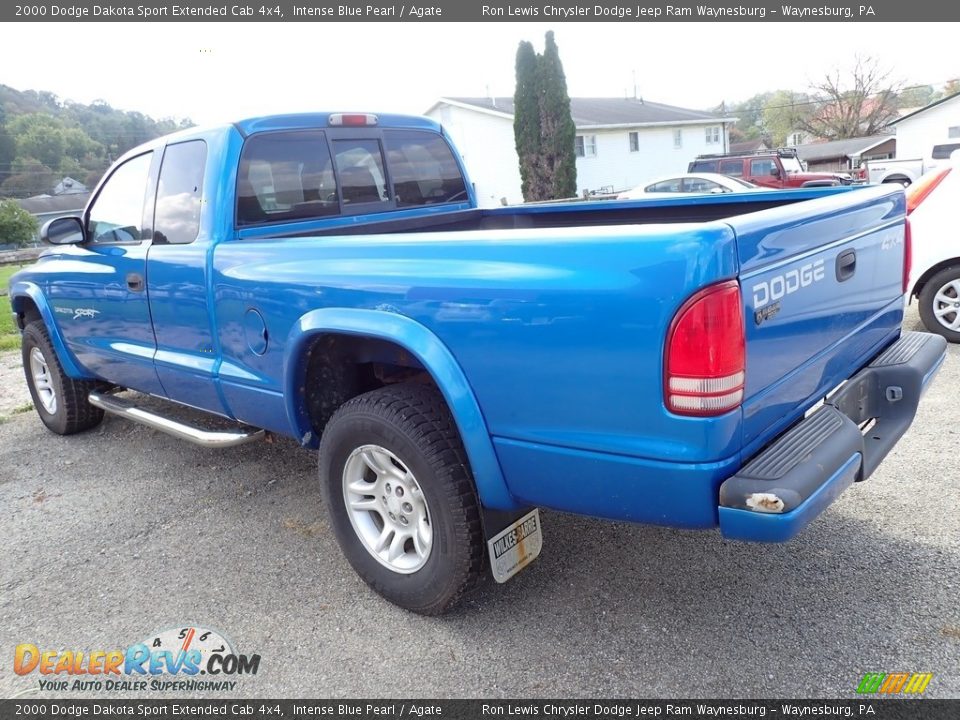 Intense Blue Pearl 2000 Dodge Dakota Sport Extended Cab 4x4 Photo #2