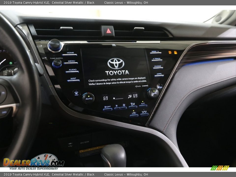 2019 Toyota Camry Hybrid XLE Celestial Silver Metallic / Black Photo #9