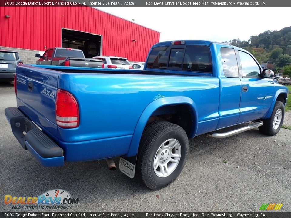 Intense Blue Pearl 2000 Dodge Dakota Sport Extended Cab 4x4 Photo #3