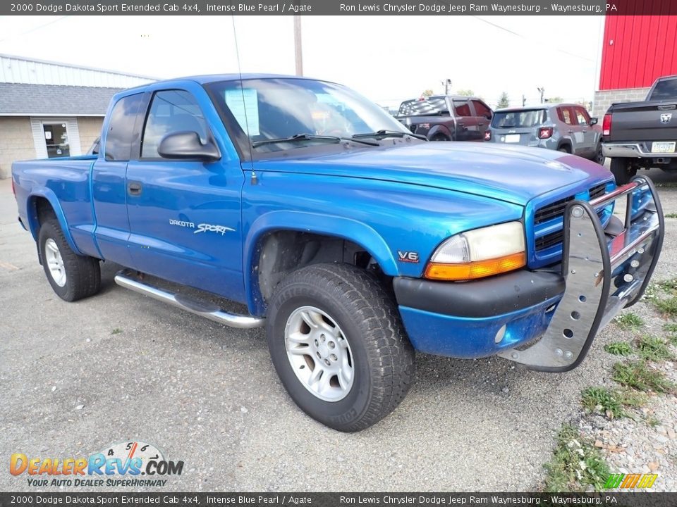 Intense Blue Pearl 2000 Dodge Dakota Sport Extended Cab 4x4 Photo #4