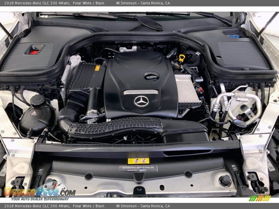 2018 Mercedes-Benz GLC 300 4Matic Polar White / Black Photo #9