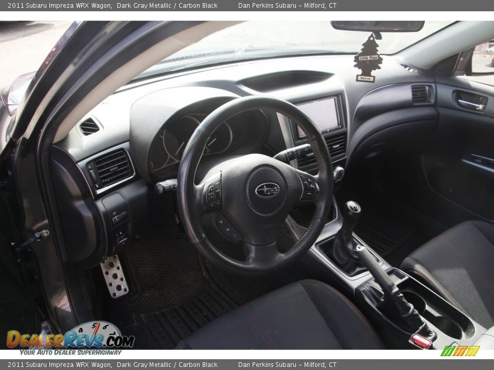 2011 Subaru Impreza WRX Wagon Dark Gray Metallic / Carbon Black Photo #10