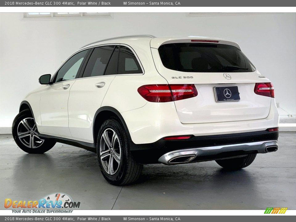 2018 Mercedes-Benz GLC 300 4Matic Polar White / Black Photo #10