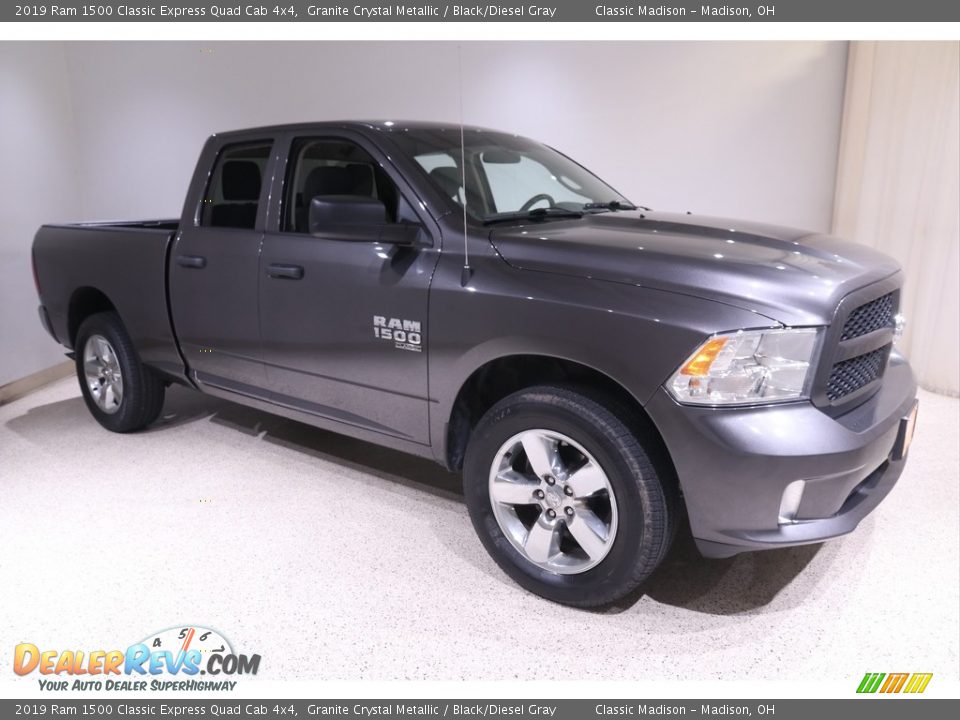 2019 Ram 1500 Classic Express Quad Cab 4x4 Granite Crystal Metallic / Black/Diesel Gray Photo #1