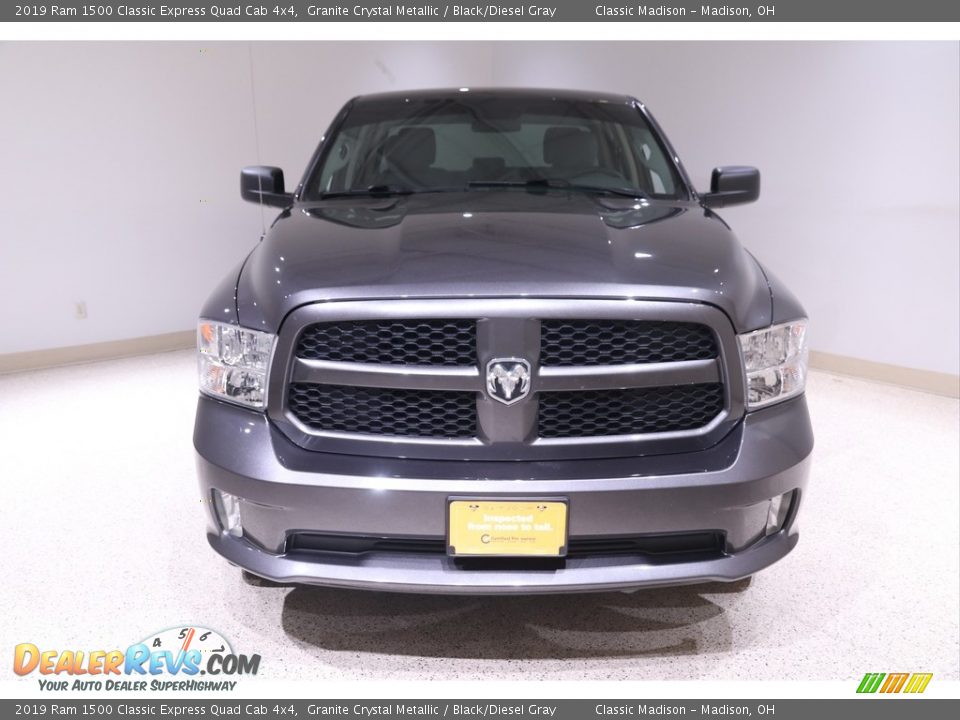 2019 Ram 1500 Classic Express Quad Cab 4x4 Granite Crystal Metallic / Black/Diesel Gray Photo #2