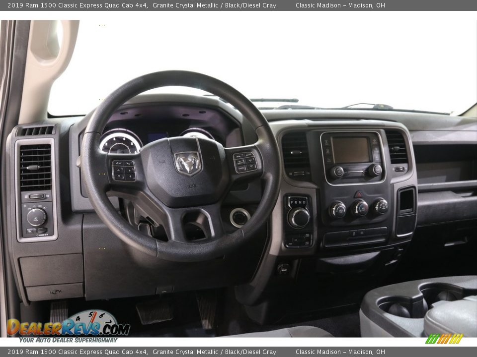 2019 Ram 1500 Classic Express Quad Cab 4x4 Granite Crystal Metallic / Black/Diesel Gray Photo #6