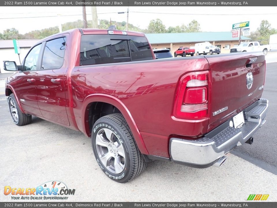 2022 Ram 1500 Laramie Crew Cab 4x4 Delmonico Red Pearl / Black Photo #3