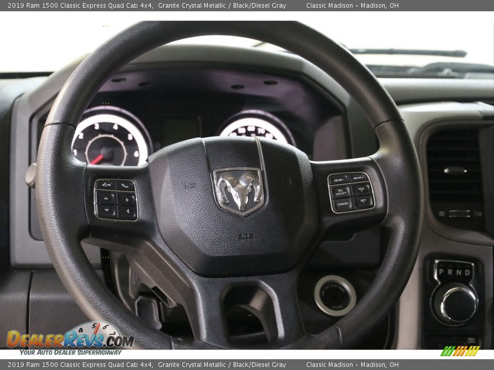 2019 Ram 1500 Classic Express Quad Cab 4x4 Granite Crystal Metallic / Black/Diesel Gray Photo #7